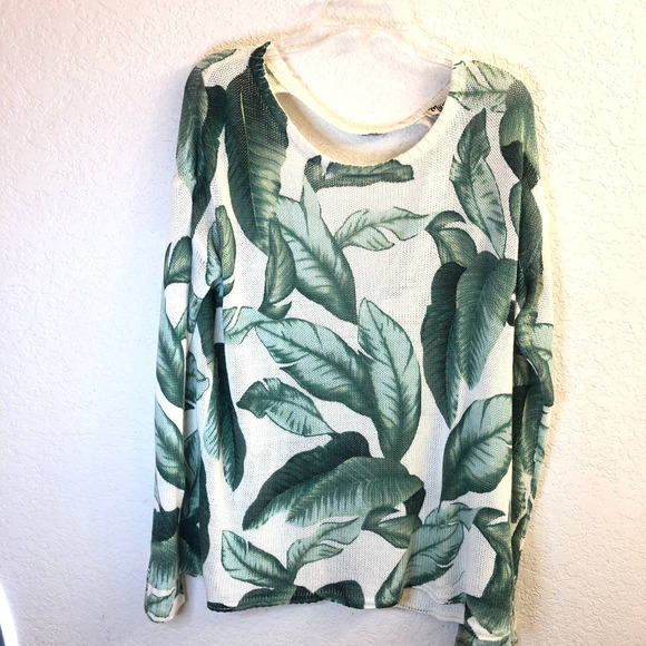 Show Me Your MuMu Sweaters - Show Me Your MuMu Ryan Rene Palmtini Knit Reversible Sweater Women's Size M